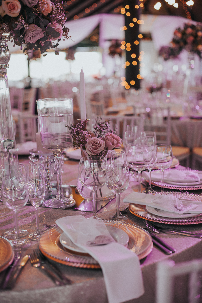 Luxe Blush and Copper Tablescape | Credit: Thunder & Love