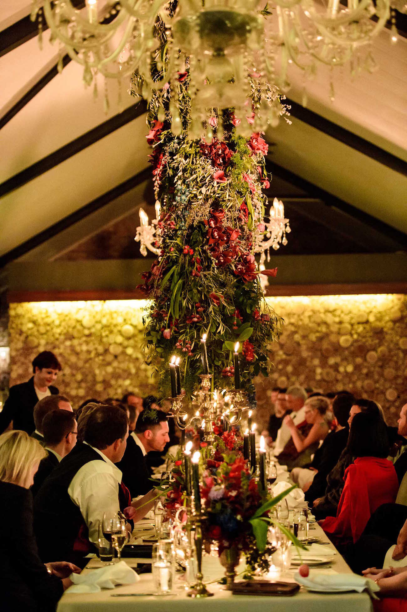 Floral Chandelier | Credit: Vizion Photography