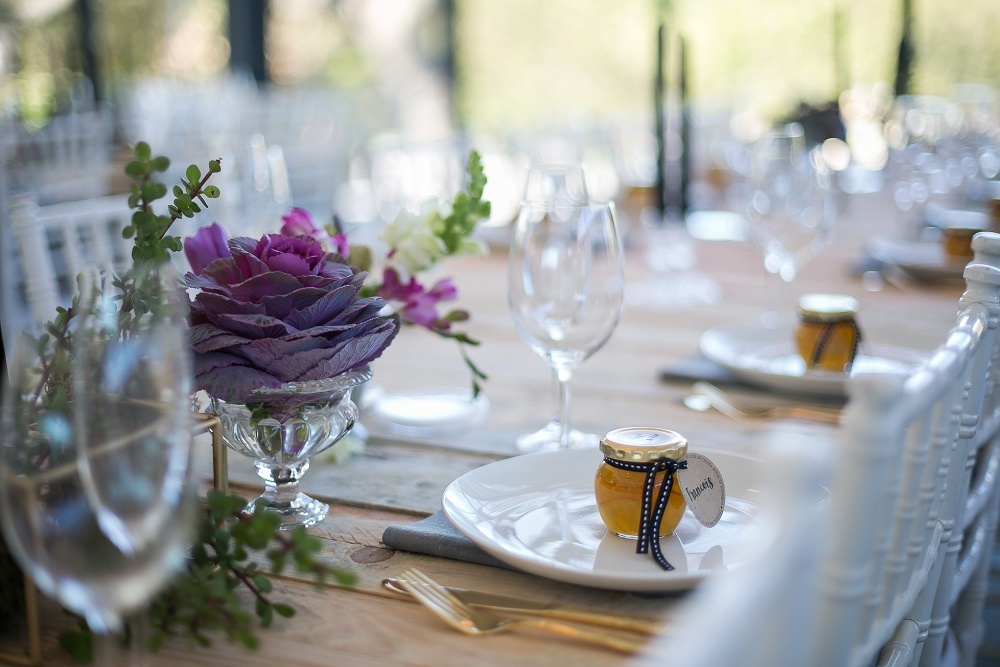 Winter Rustic Glamour Wedding Tablescape | Credit: Karina Conradie