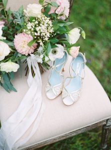 Silver Wedding Shoes | Credit: Courtney Leigh