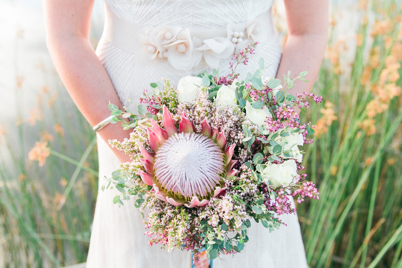 Protea Rose Fynbos Bouquet | Image: Maxeen Kim