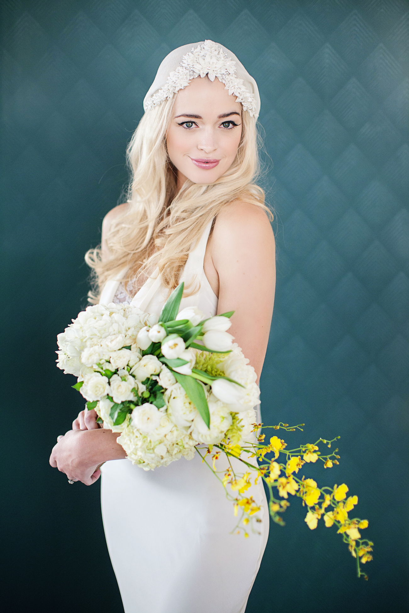 Bohemian Bride with Bright Bouquet | Credit: Wedding Concepts & Tyme Photography