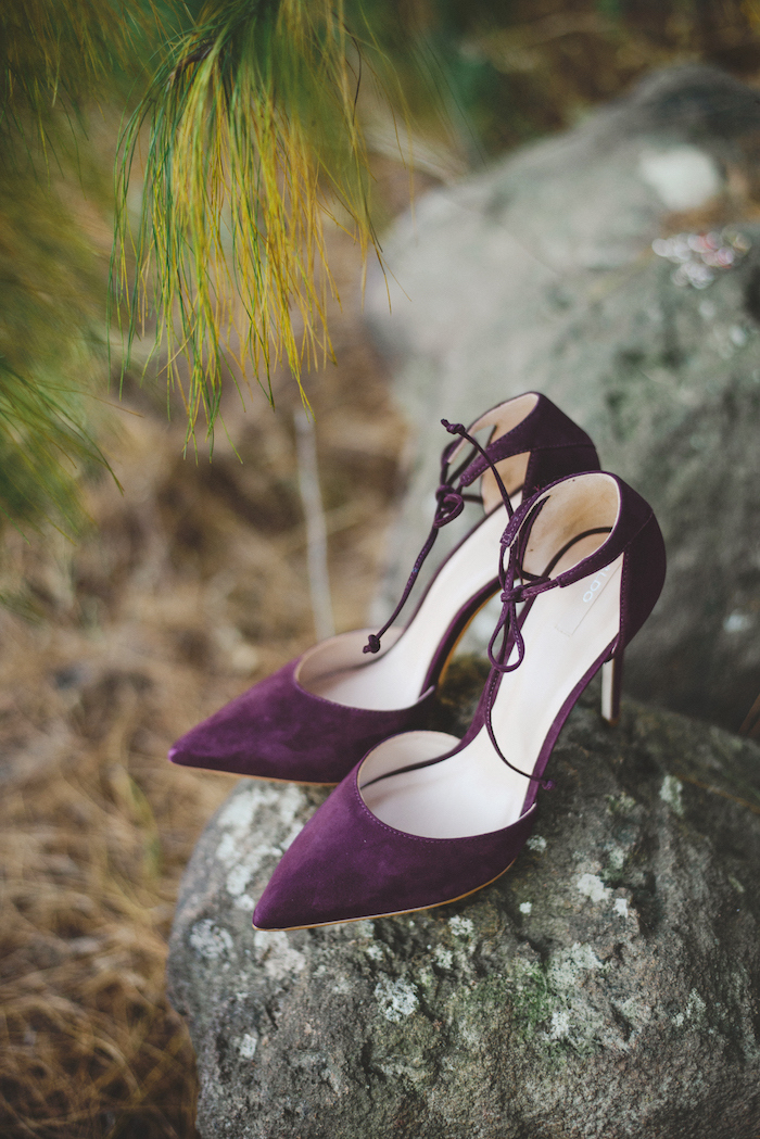 Purple Wedding Shoes | Credit: Roxanne Davison