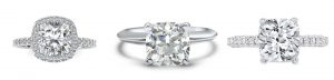 cushion cut Engagement Rings from Etsy