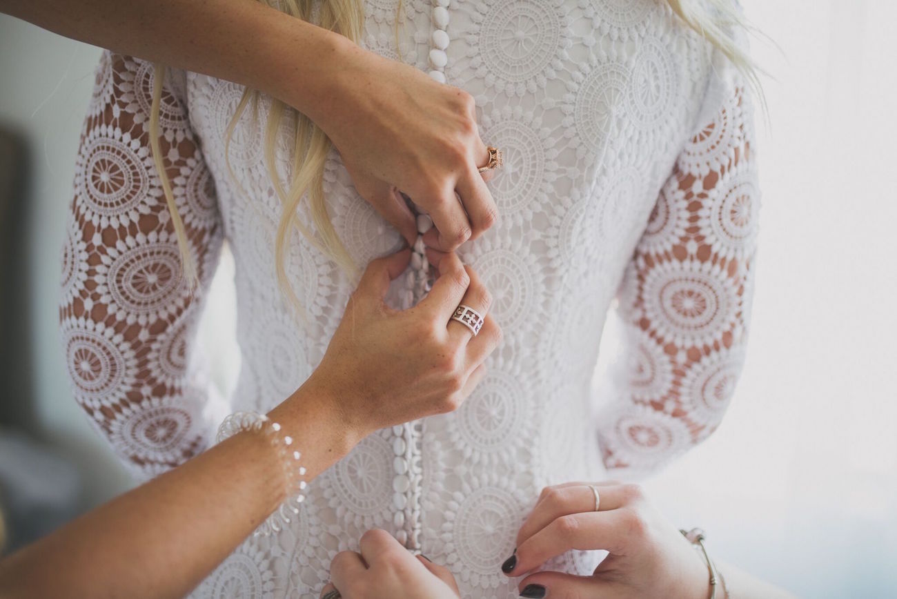 Boho Lace Wedding Dress | Credit: Vicky Bergallo