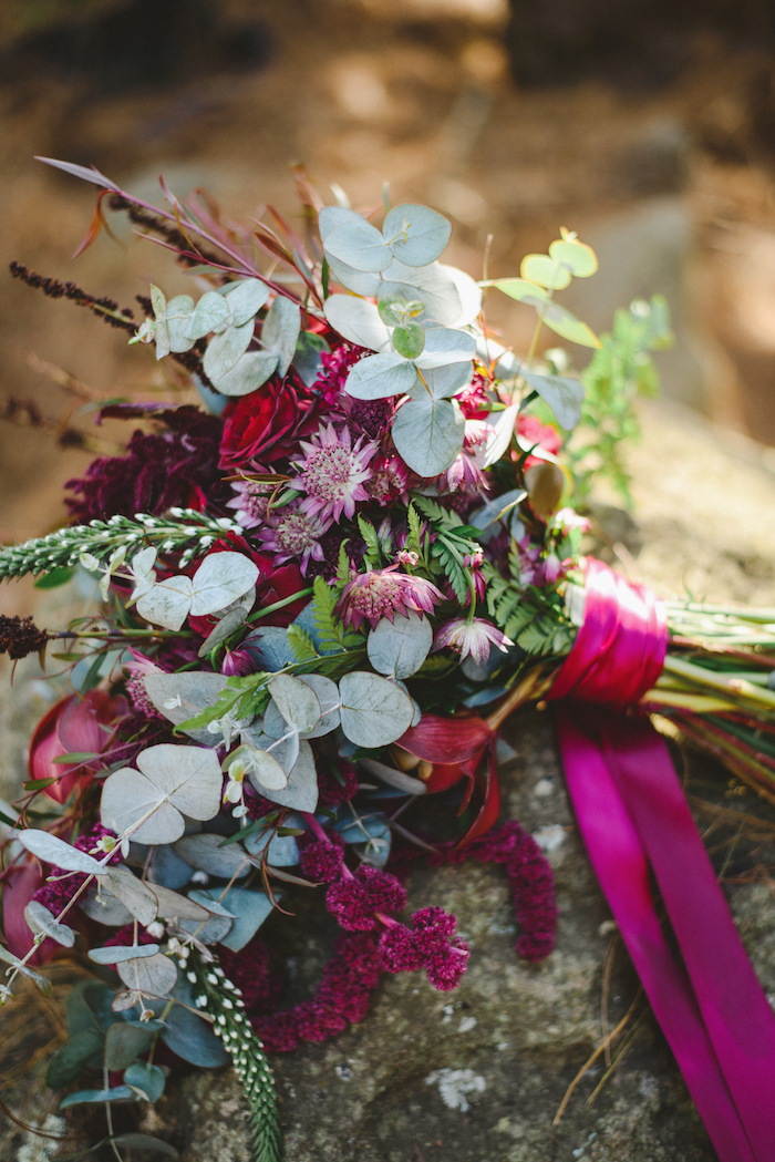 Jewel Tone Wedding Bouquet | Credit: Roxanne Davison