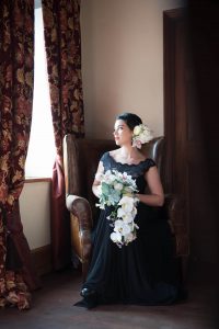 Black Lace Wedding or Bridesmaid Dress | Credit: Jacoba Clothing/Forever September
