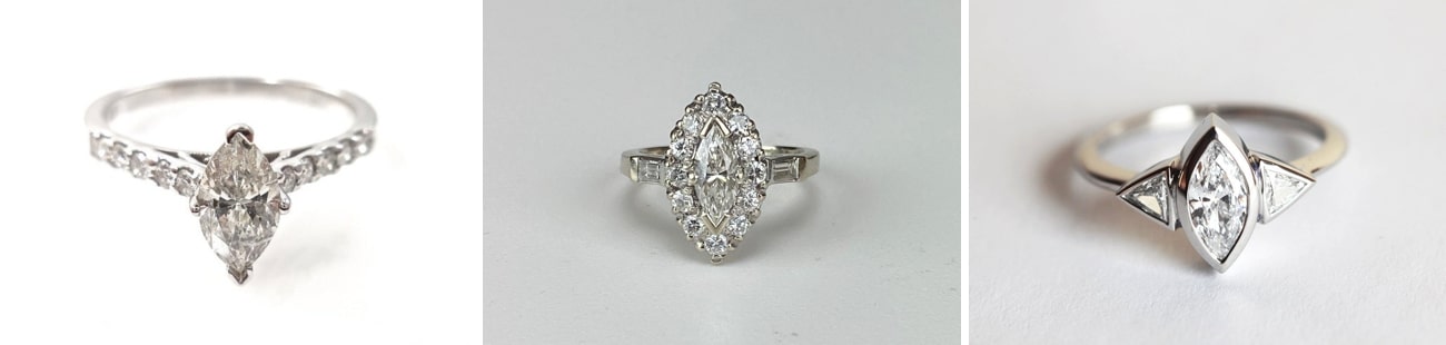 marquise cut Engagement Rings from Etsy