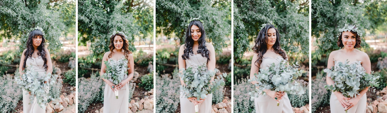 Bridesmaids with Greenery Crowns | Image: Carla Adel