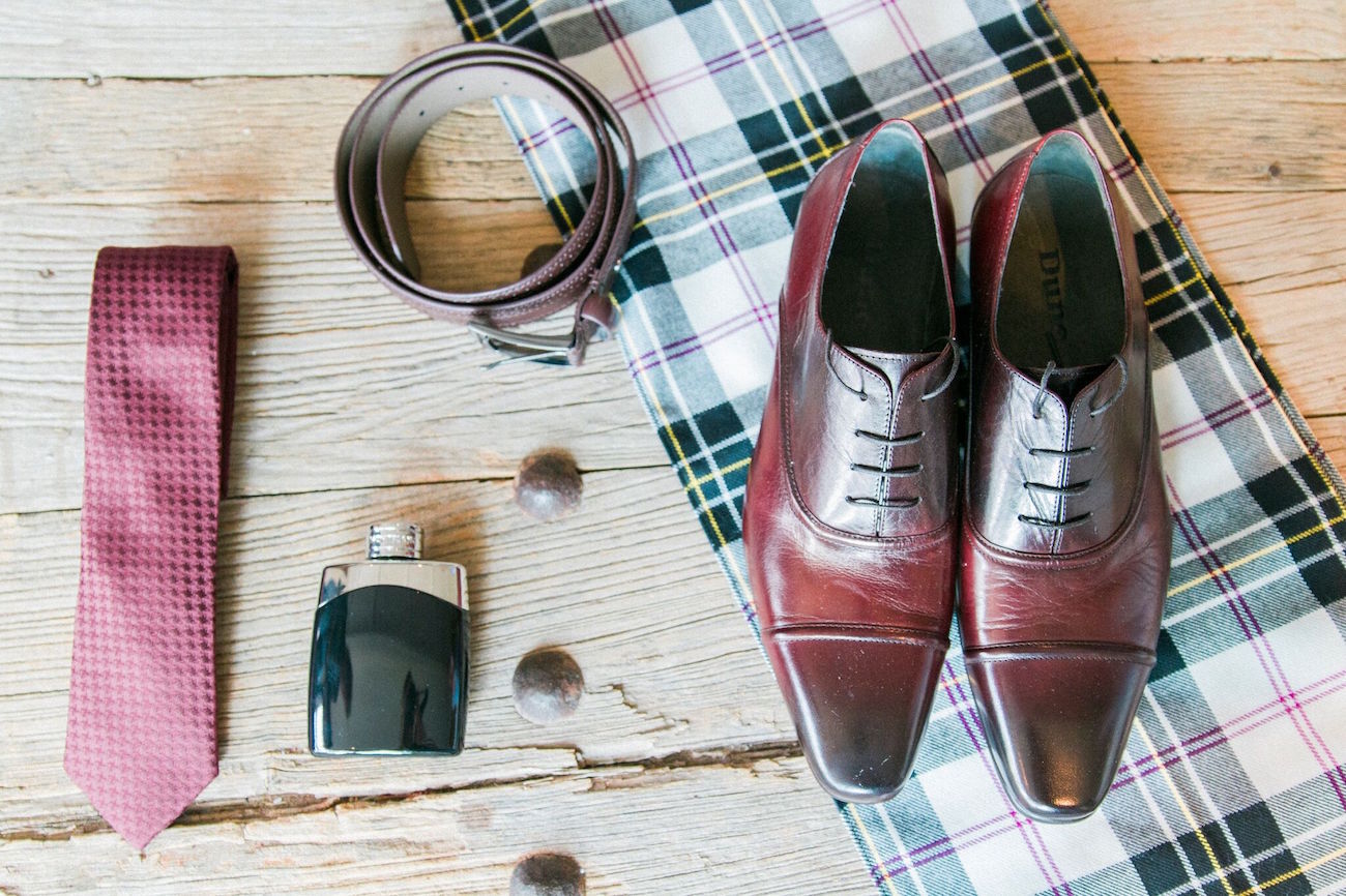 Groom Shoes Flat Lay | Image: Maxeen Kim