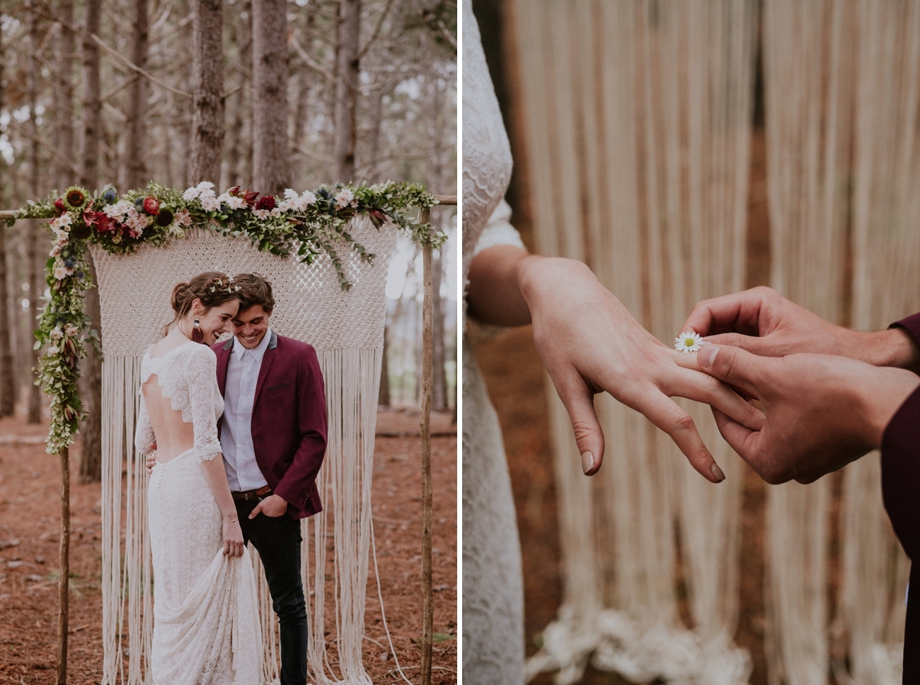 Woodlands Elopement Inspiration | Credit: Lad & Lass Photography