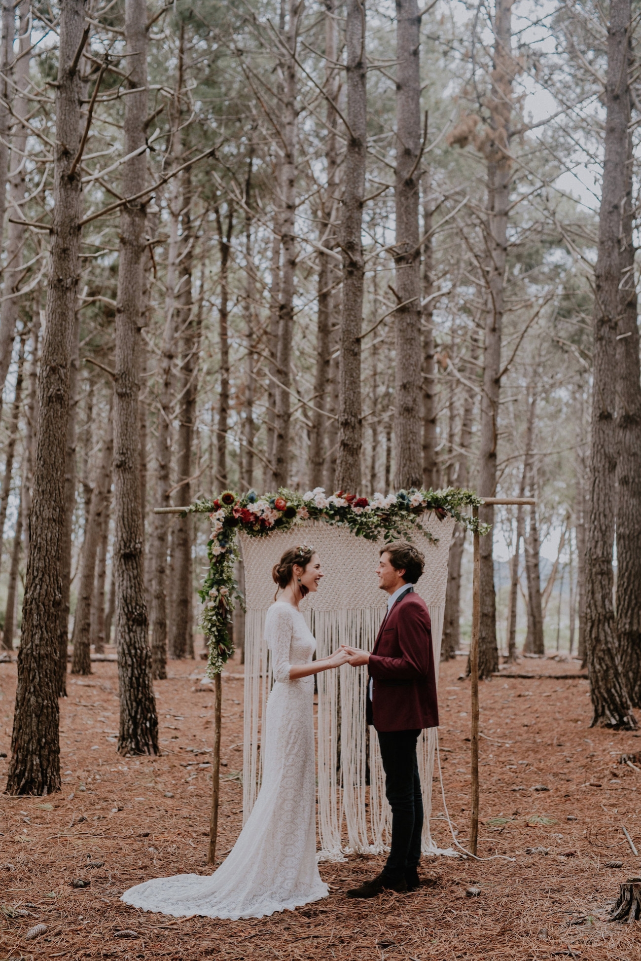 Woodland Wedding Ceremony | Credit: Lad & Lass Photography