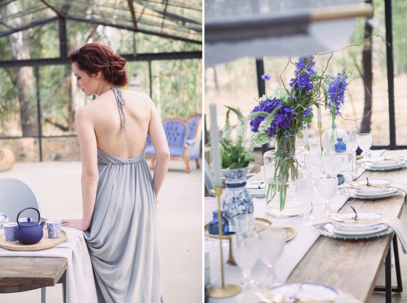 Indigo & Grey Rustic Wedding Inspiration | Credit: Dust & Dreams Photography