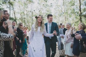Free Spirited Forest Wedding Ceremony | Credit: Vicky Bergallo