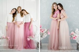 two-piece bridesmaid dress