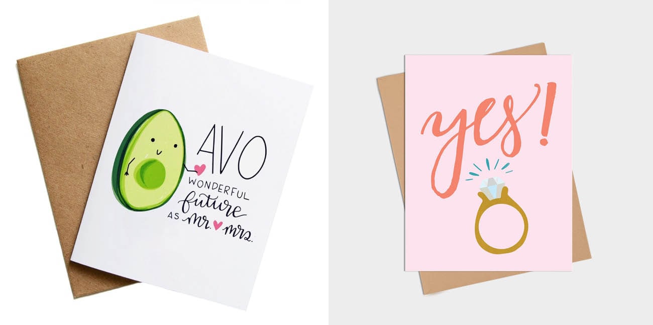 etsy engagement cards