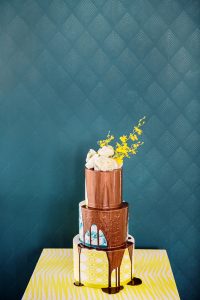 Copper Drip Cake | Credit: Wedding Concepts & Tyme Photography