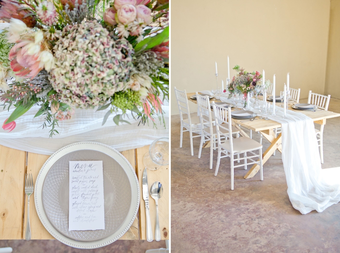 Romantic South African Protea Wedding Inspiration | Image: Corette Faux