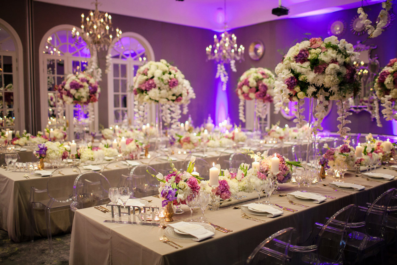 Tall Centerpieces | Credit: Tyme Photography & Wedding Concepts