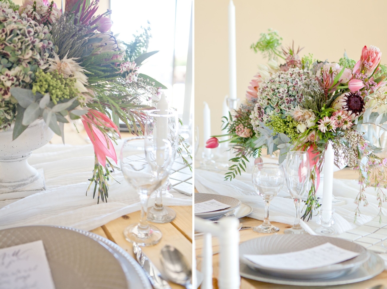Romantic South African Protea Wedding Inspiration | Image: Corette Faux