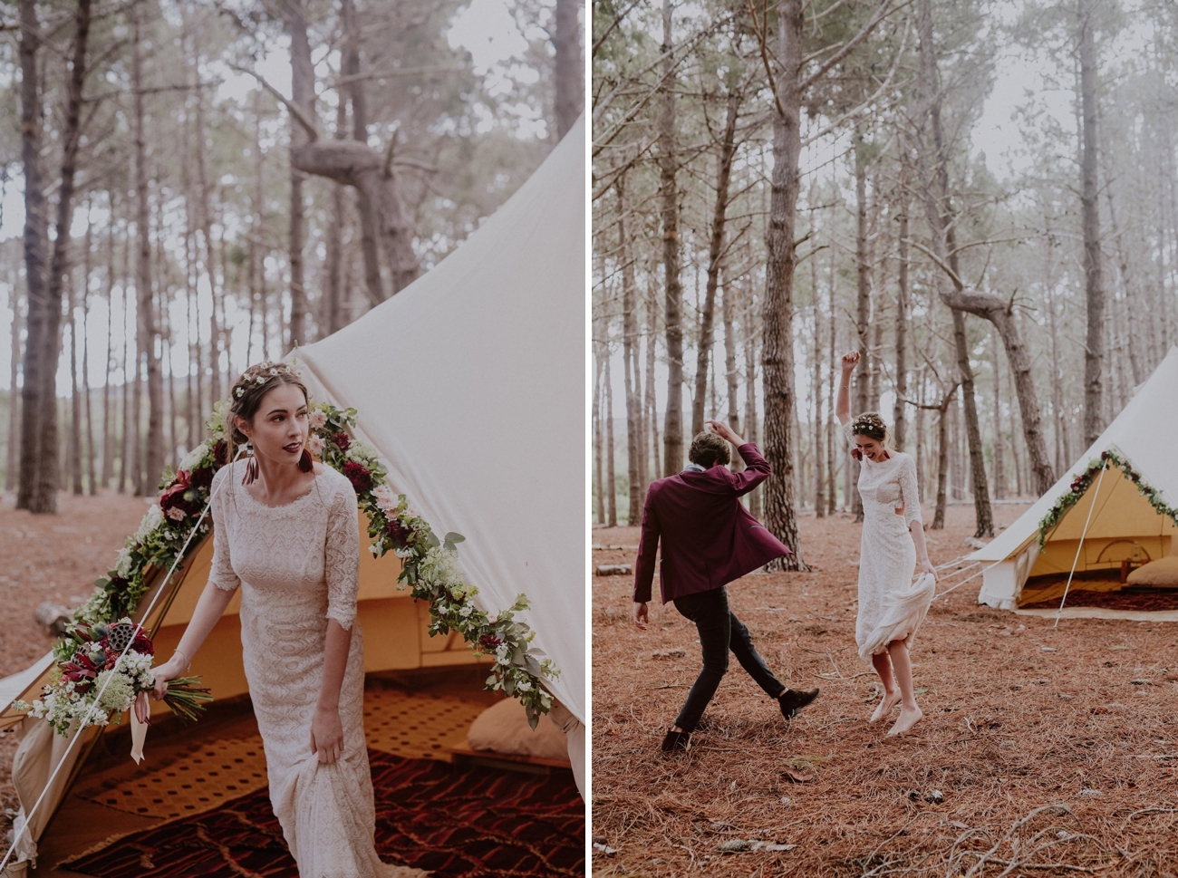 Woodlands Elopement Inspiration | Credit: Lad & Lass Photography