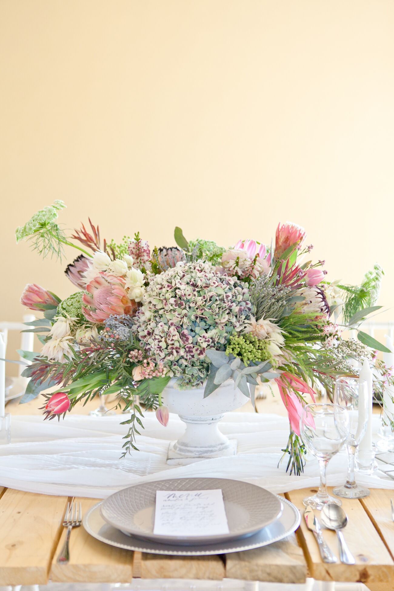 Protea Centerpiece | Image: Corette Faux