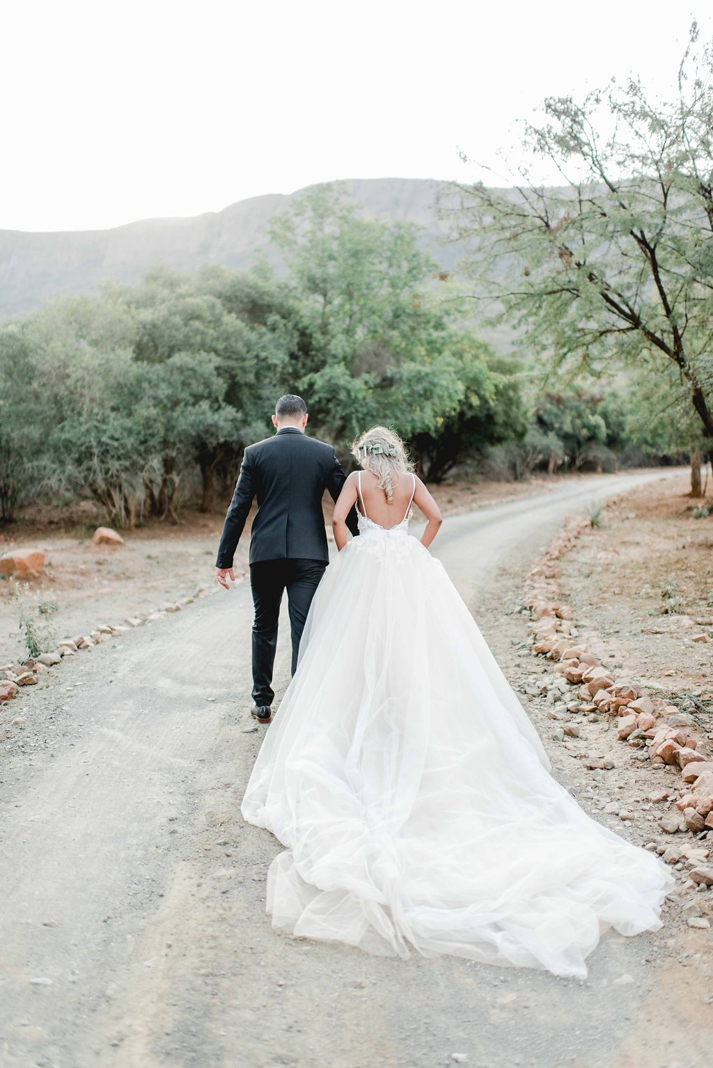 Wedding Dress with Long Train | Image: Carla Adel