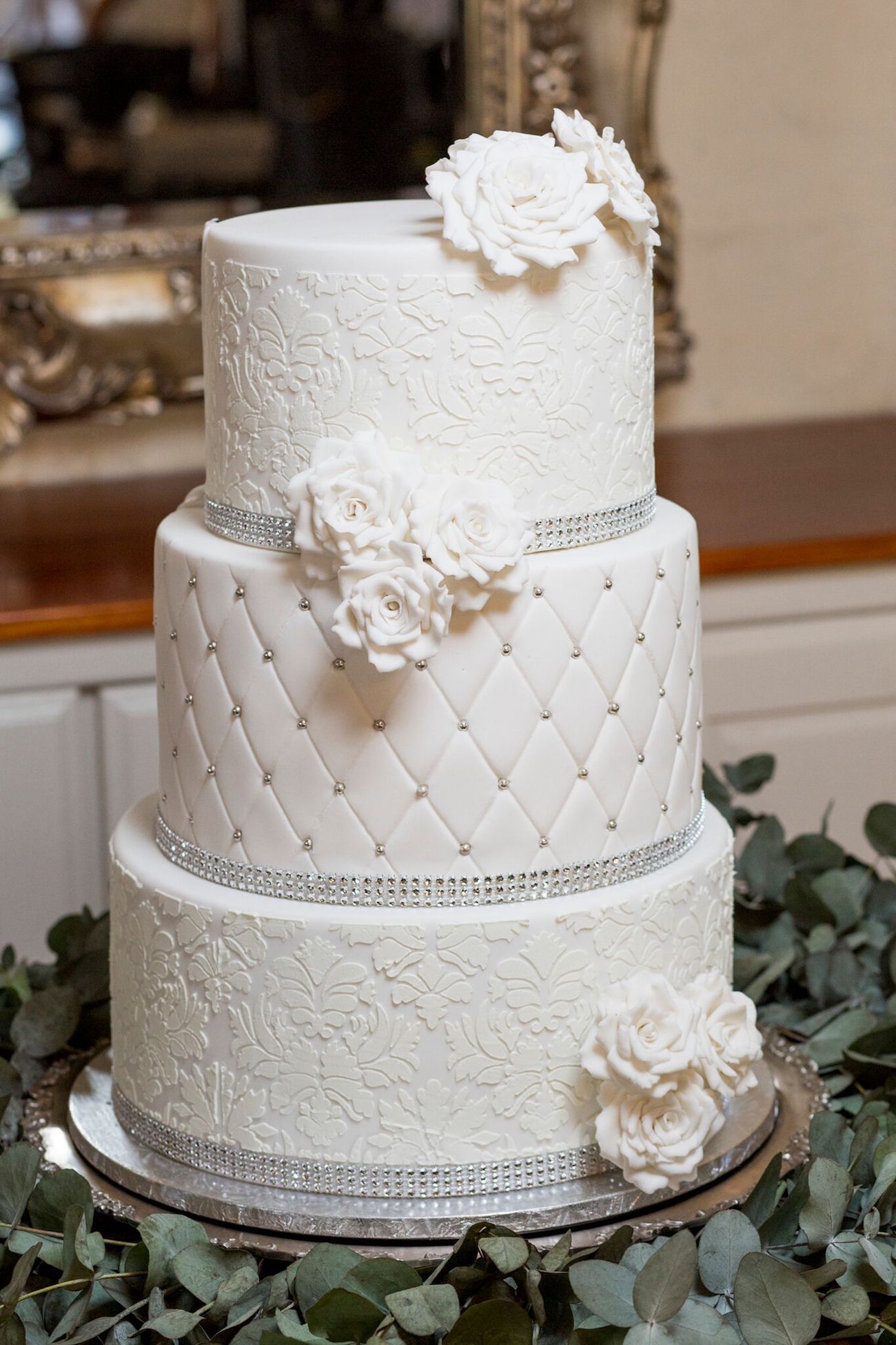 Classic White Wedding Cake | Image: Daniel West