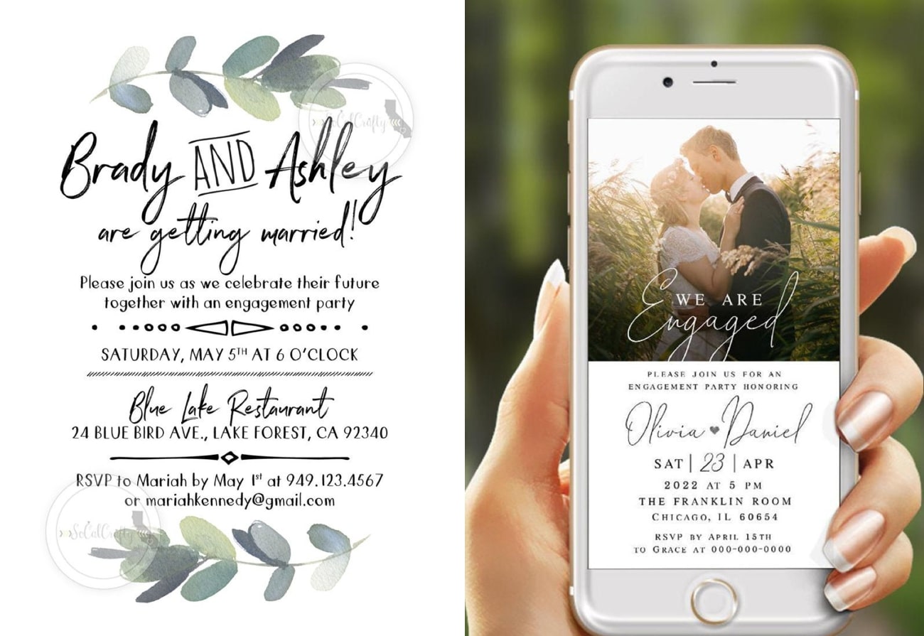 engagement party invitations