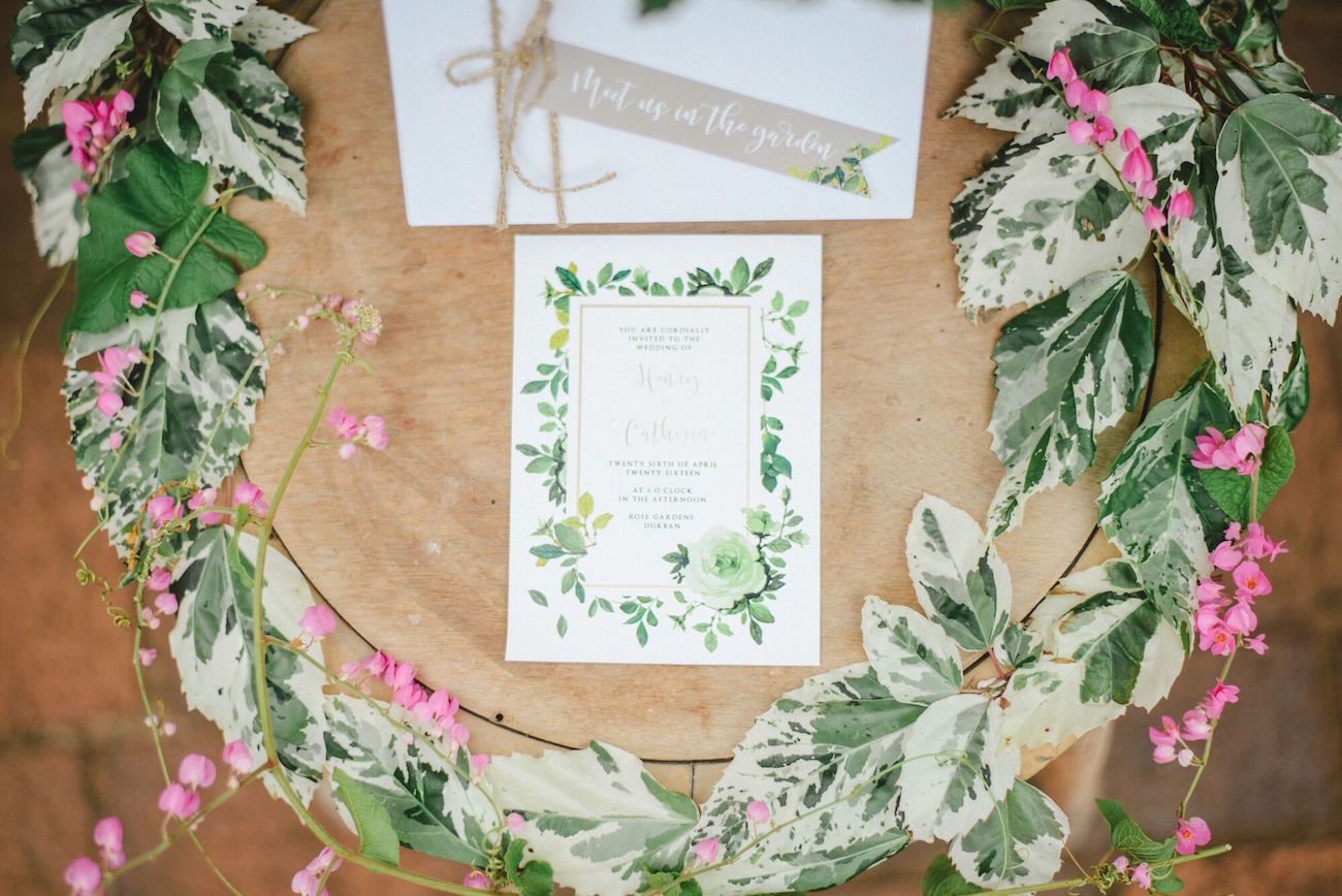 Secret Garden Invitation Suite | Credit: Oh Happy Day & Roxanne Davison