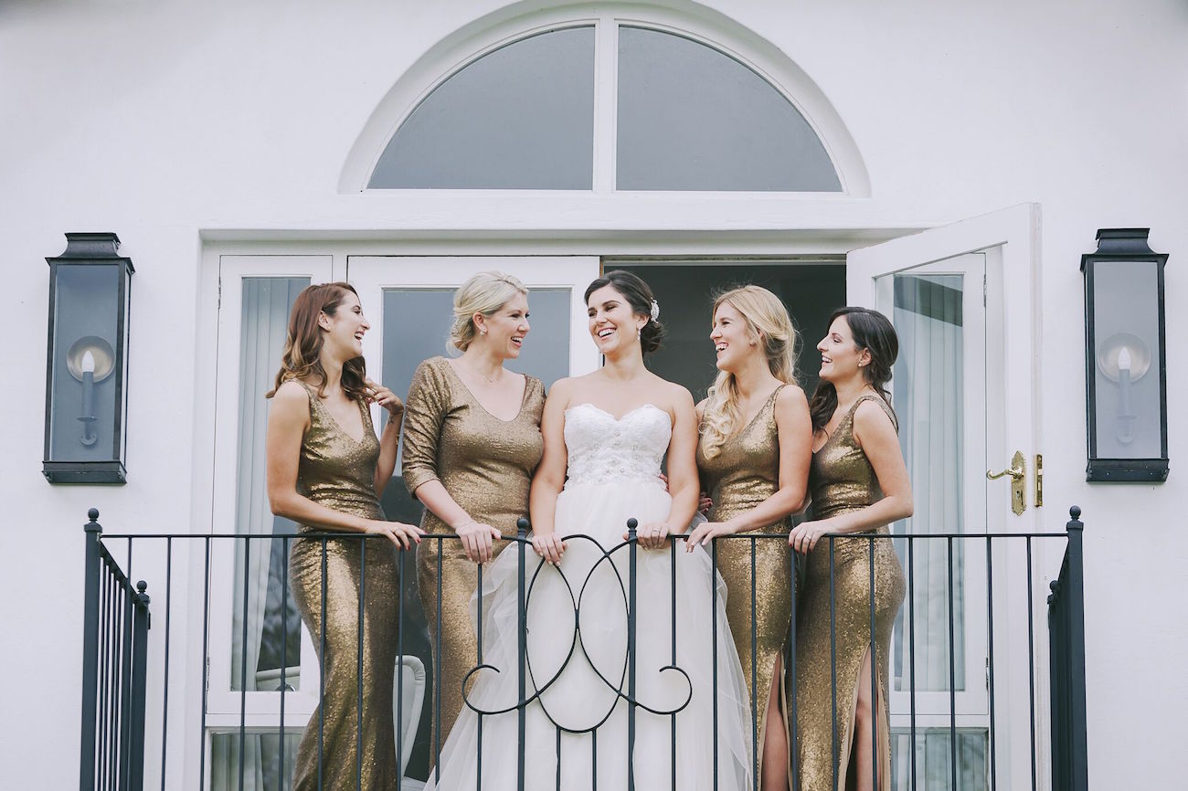 Glamorous Old Gold Wedding Dresses | Credit: Jani B & Bright and Beautiful