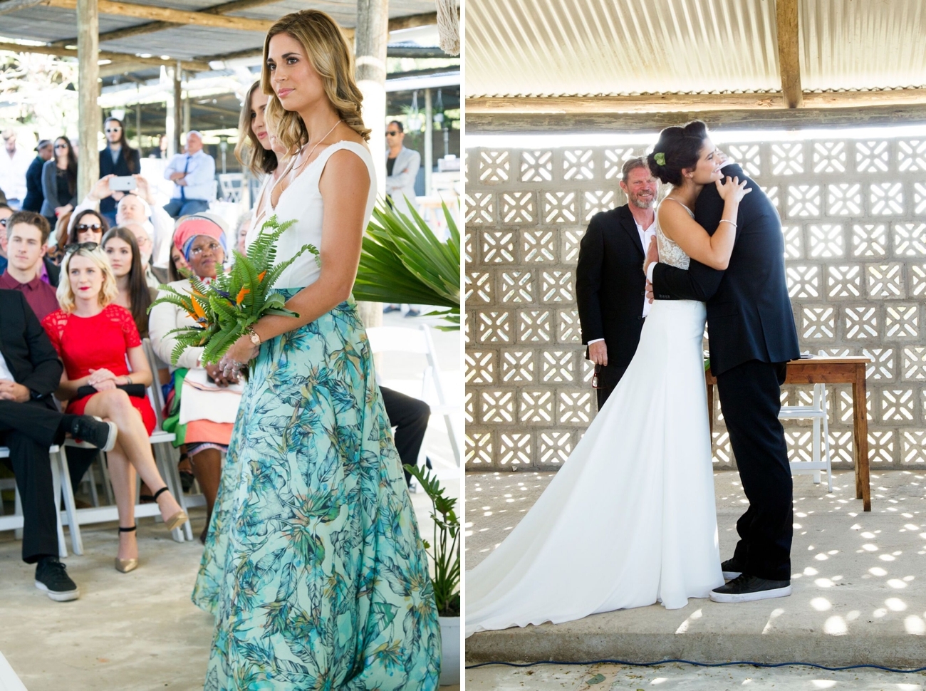 tropical formal wedding attire