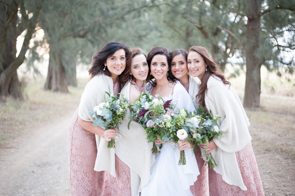 Winter Bridesmaids | Image: Tanya Jacobs