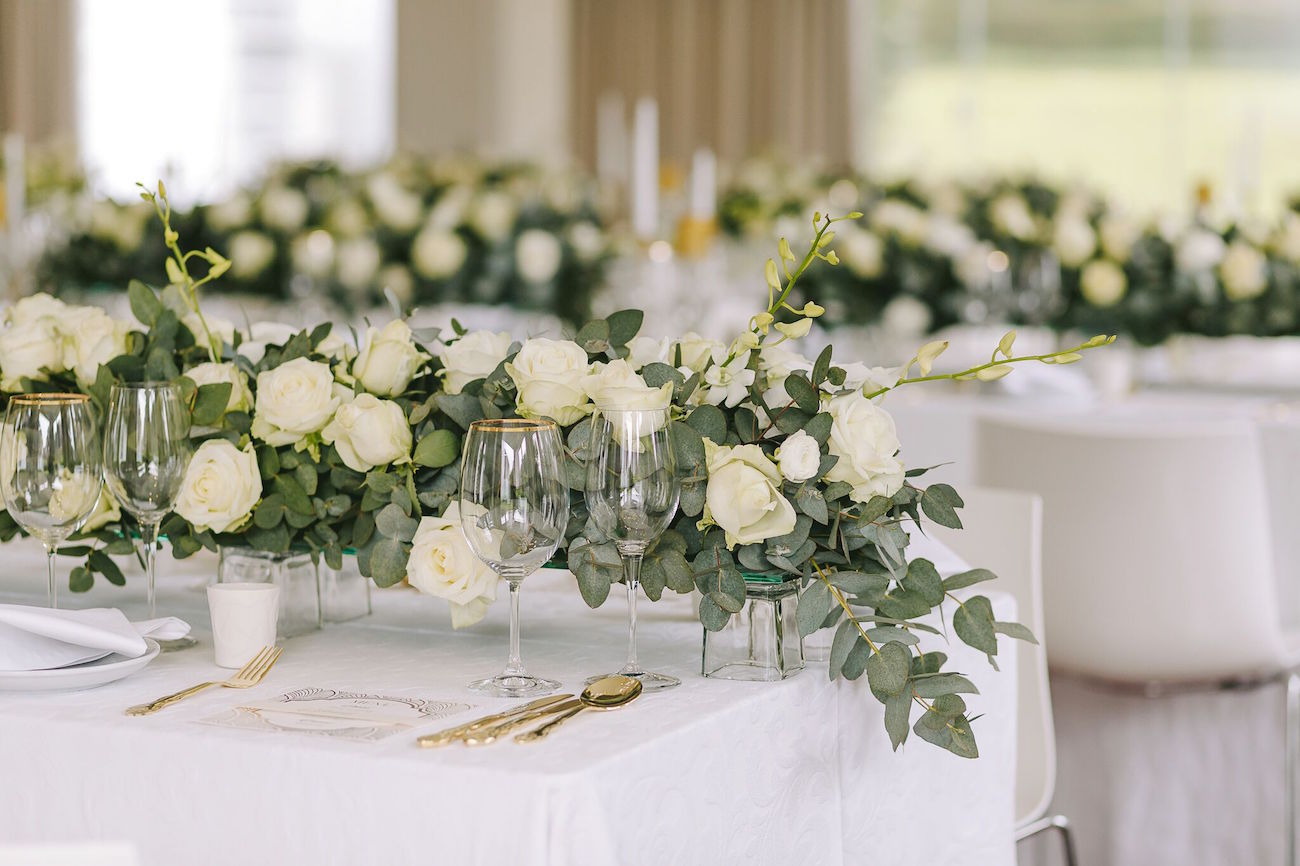 Vintage Glamour Winter Wedding Tablescape | Credit: Jani B & Bright and Beautiful