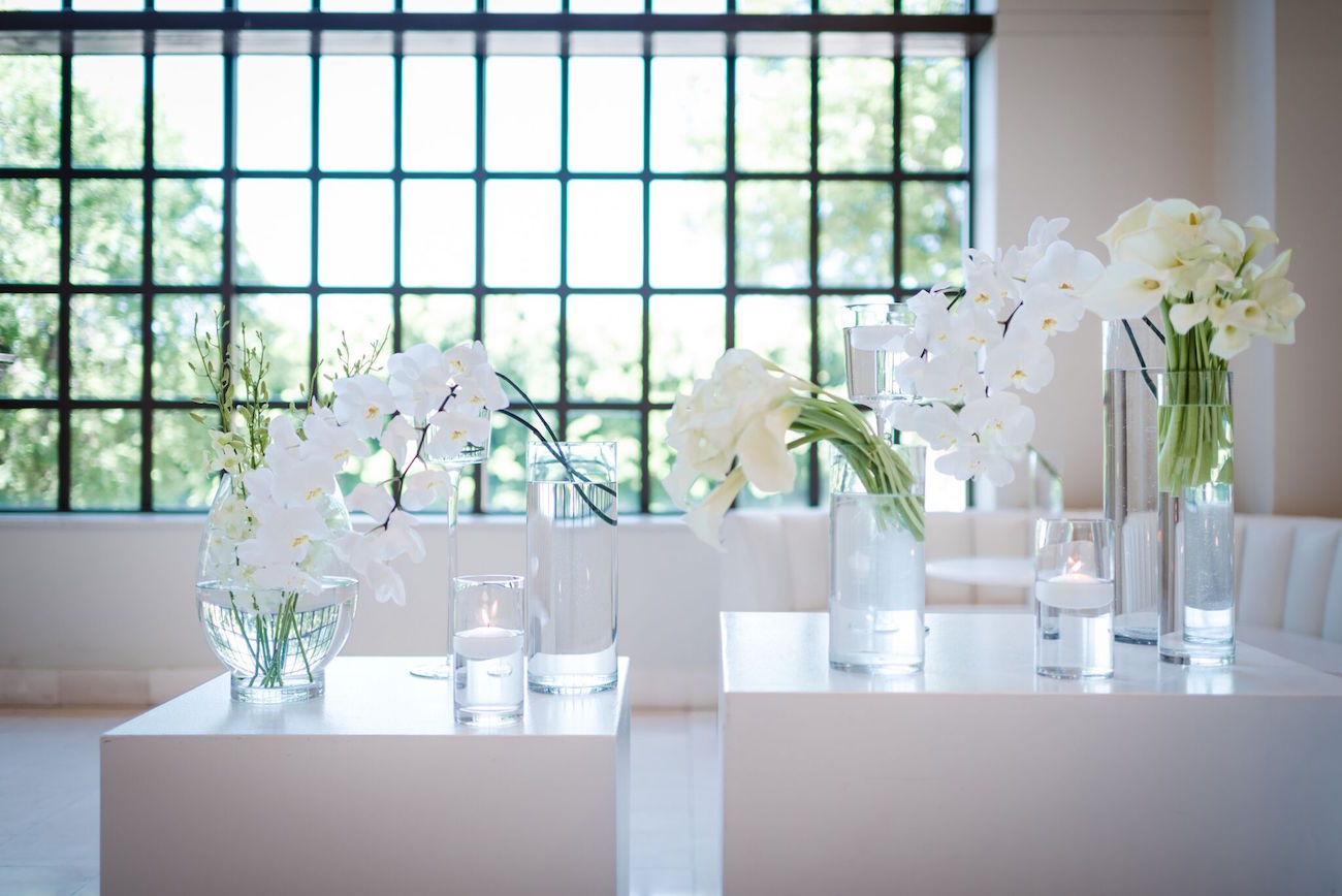 White Orchid Modern Wedding Flowers | Image: Wynand van der Merwe