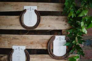 Horseshoe Escort Cards | Image: Tanya Jacobs