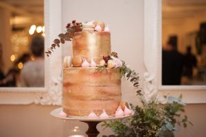 Rose Gold Copper Wedding Cake | Image: Tanya Jacobs