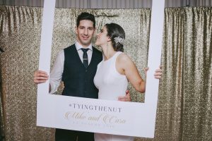 Gold Sequin Photobooth | Credit: Jani B & Bright and Beautiful