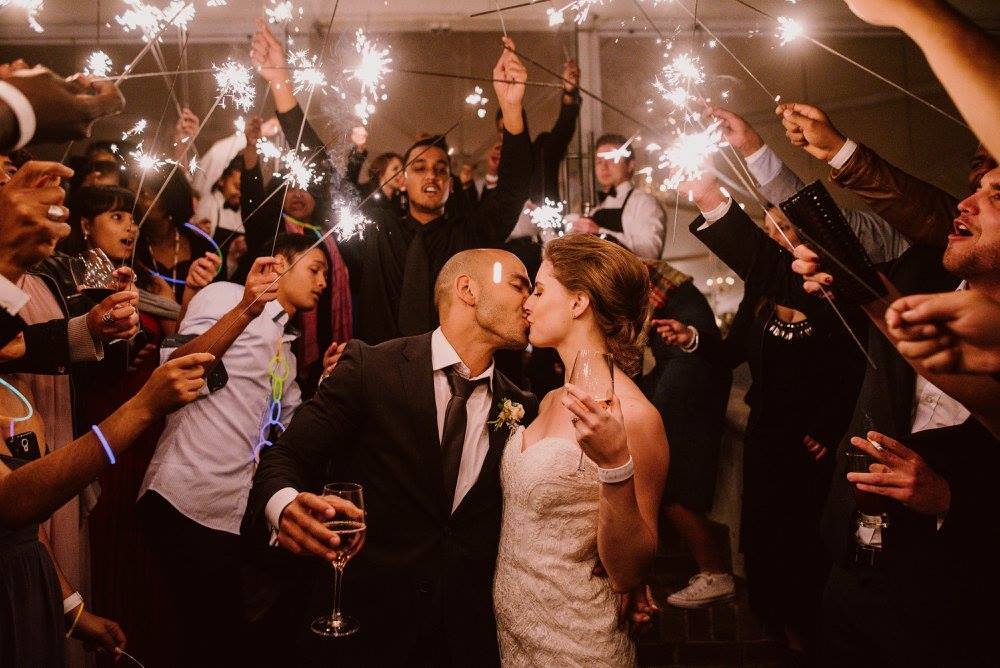 Sparkler Exit | Image: Lad & Lass Photography