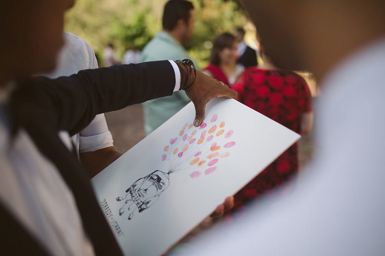 Thumbprint Guestbook | Image: Moira West