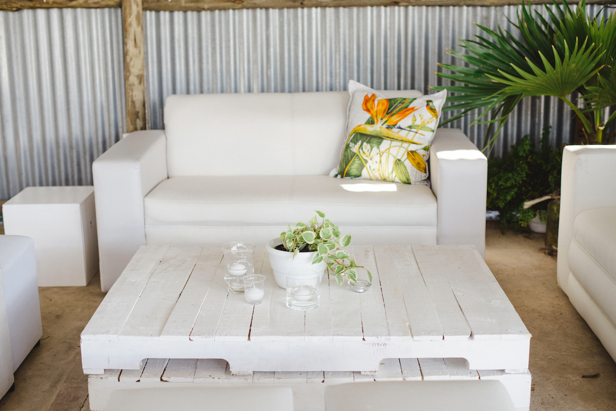 Tropical Lounge Area | Credit: Oh Happy Day & Dane Peterson