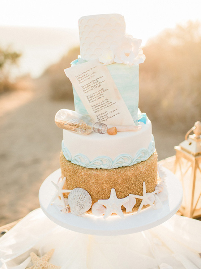 20 Elegant Beach Wedding Cakes SouthBound Bride