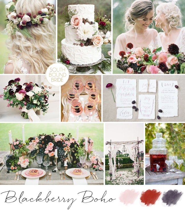 Blackberry Boho Wedding Inspiration | SouthBound Bride