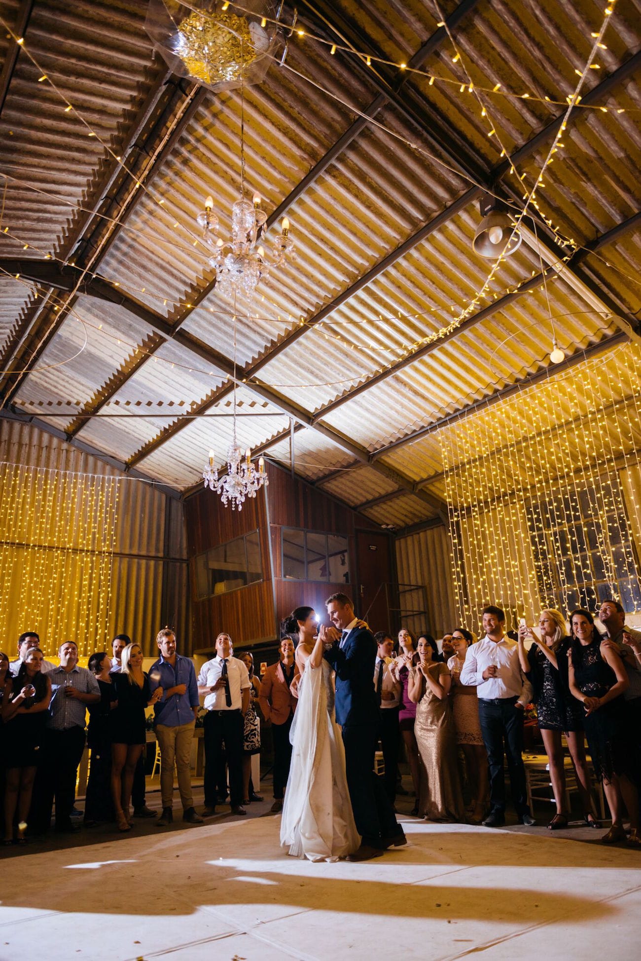 Rustic barn wedding first dance | Credit: Matthew Carr