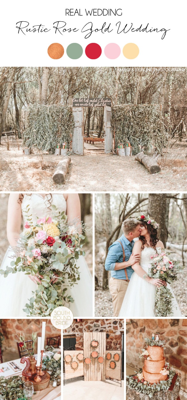 Rustic Rose Gold Wedding by Aline Photography | SouthBound Bride