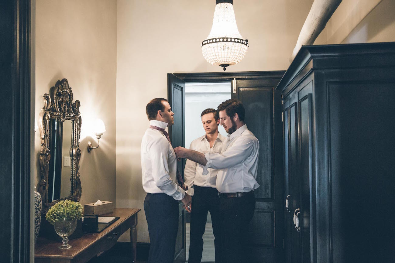 Groomsmen getting ready | Credit: Shanna Jones