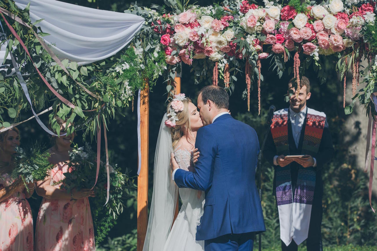Floral Wedding Arch | Credit: Shanna Jones