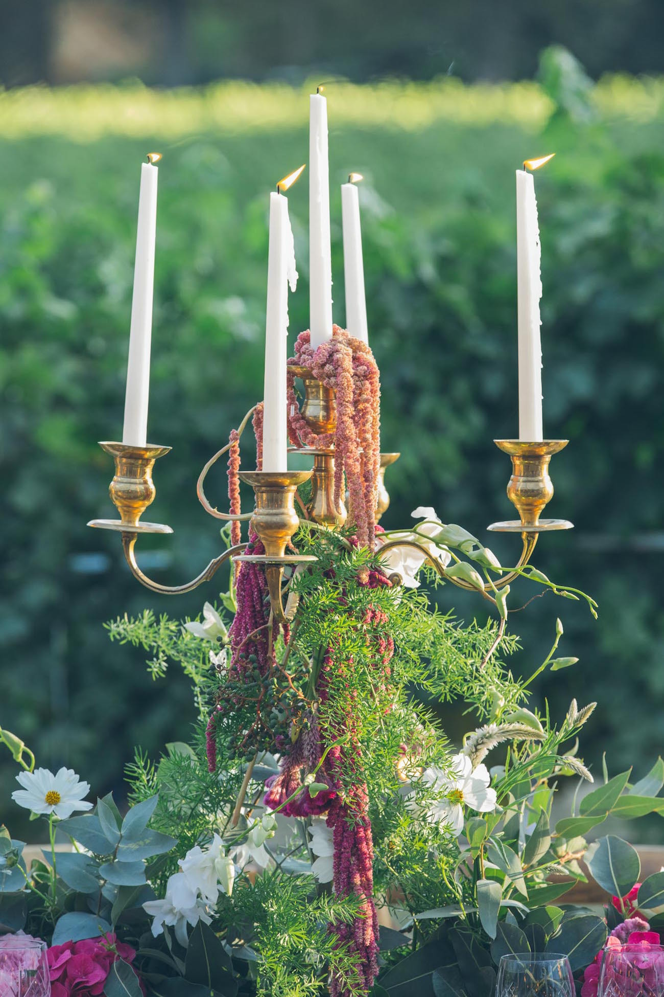 Candelabra table decor | Credit: Shanna Jones