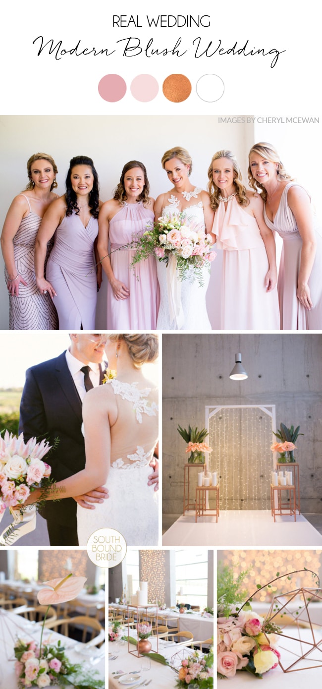 Modern Blush Wedding by Creation Events & Cheryl McEwan | SouthBound Bride