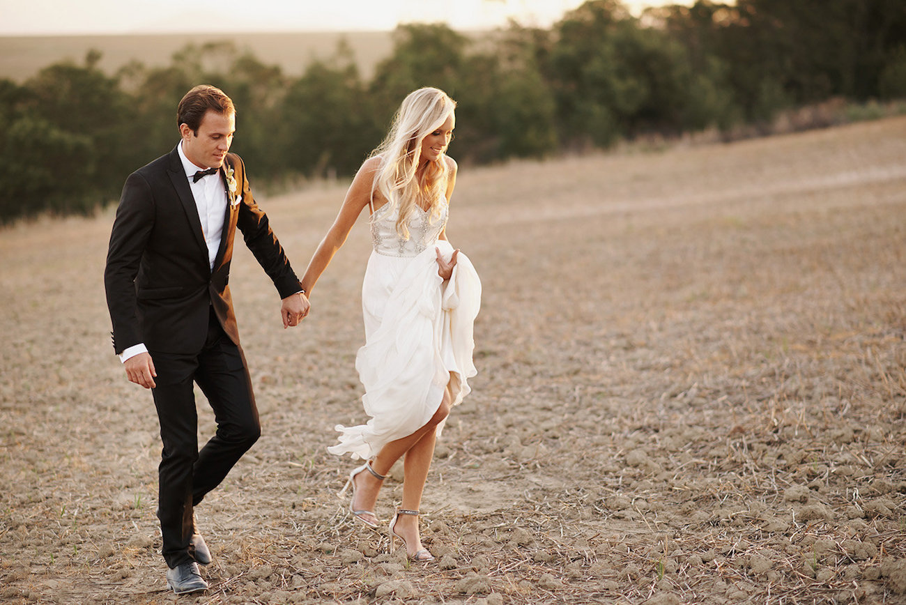 Black Tie Bride and Groom | Image: Knit Together Photography